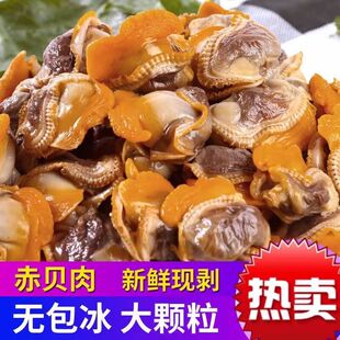 赣榆特产毛蛤肉新鲜蛤蜊肉冷冻海鲜毛蚶子冰冻嘎啦肉赤贝肉1斤