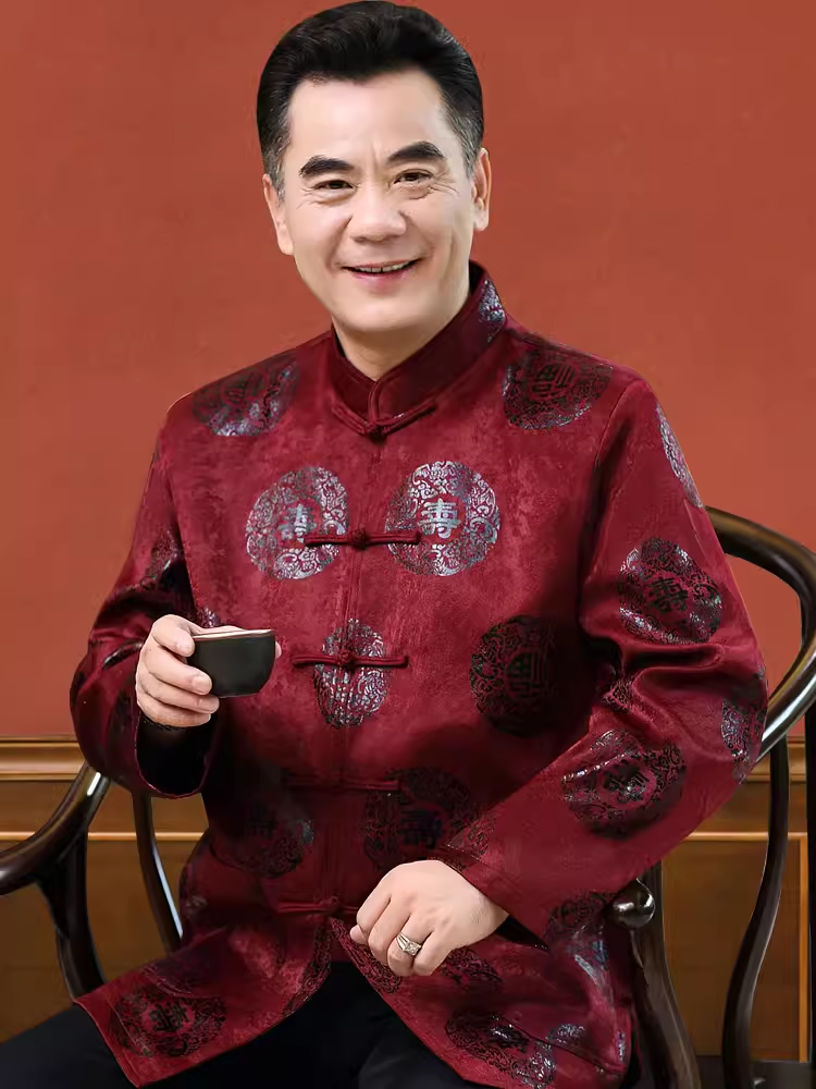 中老年男士爸爸棉衣外套