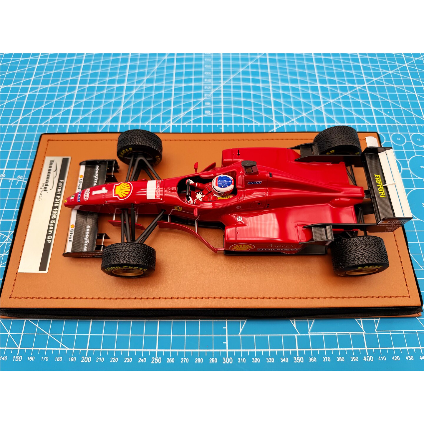 一物一拍Tecnomodel F1车模 1/18 1996 F310 舒马赫 西班牙第1名
