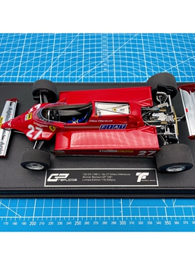 一物一拍 GPReplicas F1车模 1/18 1981 126CK G.维伦纽夫 摩纳哥