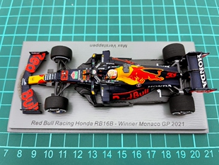 全新 SPARK F1 车模 1/43 2021 RB16B 维斯塔潘 摩纳哥 第1名