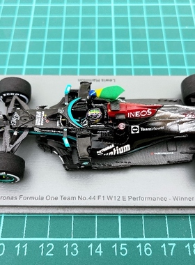 全新 SPARK F1 车模 1/43 2021 W12 汉密尔顿 巴西 第1名