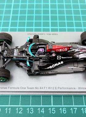 全新 SPARK F1 车模 1/43 2021 W12 汉密尔顿 俄罗斯 100胜
