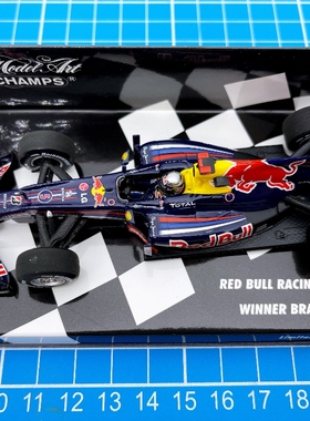 一物一拍 迷你切 F1 车模 1/43 2010 RB6 维特尔 巴西