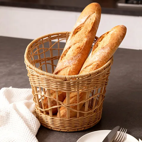 防锈欧式烘焙篮编织面包篮藤编铁筐面包篮法棍法棍蛋糕店