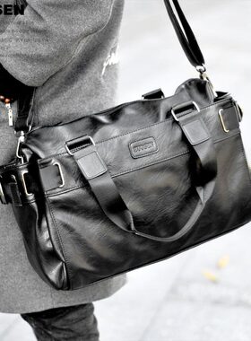 左森ZUOSEN男包休闲单肩包斜挎旅行包潮流许我耀眼露思同款手提包