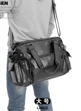 左森ZUOSEN新款韩版男士单肩包斜挎包手提包旅行包休闲包潮男包包