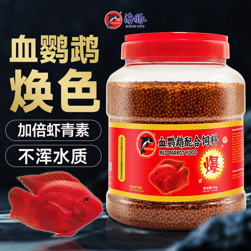 增红发财罗汉饲料血鹦鹉