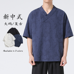 24年春夏汉服民族服饰棉麻新中式日系宽松衬衫 C69 F55图片
