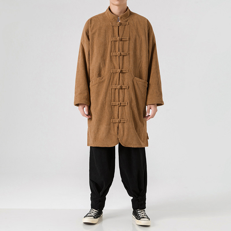 2024大码宽松直筒立领新中式日系厚加绒风棉服JK54P150,男装棉衣,电商B375