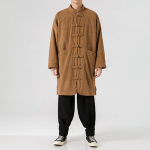 2024大码宽松直筒立领新中式日系厚加绒风棉服 JK54 P150图片
