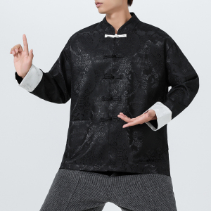 秋汉服男女通穿立领太极户外工装港风风夹克 JK79 P95图片