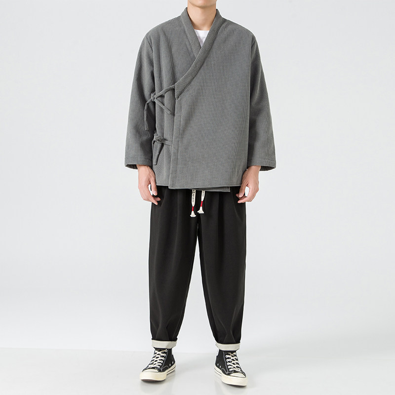 2024加大码宽松棉服加绒风汉服唐装外套开衫 JK53 P120图片