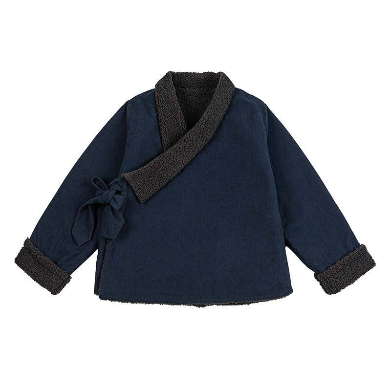 25年宽松加绒加厚保暖藏袍中式道袍毛绒风棉衣JK85P135，男装棉衣，电商B375