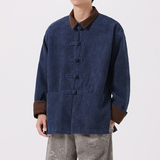 二四年太极服工装唐装复古布衣盘扣中式风夹克JK67P110，男装夹克，电商B375