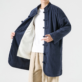 2024大码宽松直筒立领新中式日系厚加绒风棉服JK54P150，男装棉衣，电商B375