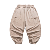 新中式夏装纯色收口汉服收口风小脚裤K154F65，男装民族服装，电商B375