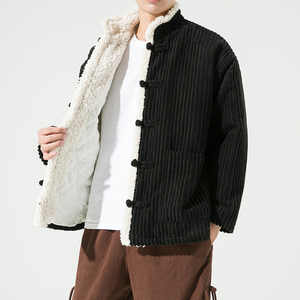 2024加大码宽松直筒毛绒厚风棉服汉服唐装 JK36 P90图片