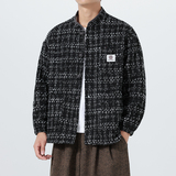 2025加大码宽松风日系宽松冬季布衣长袖夹克JK77P105，男装夹克，电商B375