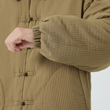 2024加大码棉衣纯色翻领布扣汉服模特图风厚JK71P130，男装棉衣，电商B375