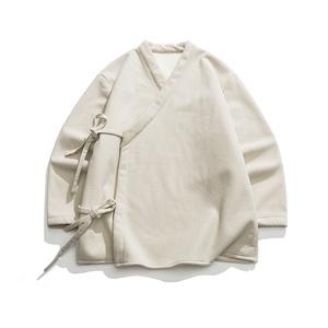 秋冬厚加绒纯色道袍民族服装汉服唐装风棉衣 JK53 P120图片