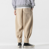 2025加大码宽松加绒加厚唐装汉服太极裤风休闲裤K121P70，男装民族服装，电商B375