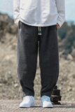 2024加大码新中式汉服唐装厚宽松风休闲毛呢裤K01P70，男装休闲裤，电商B375
