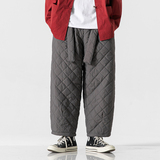 加厚风冬加棉新中式唐装日系棉棉裤（送腰带）K172P85，男装棉裤，电商B375