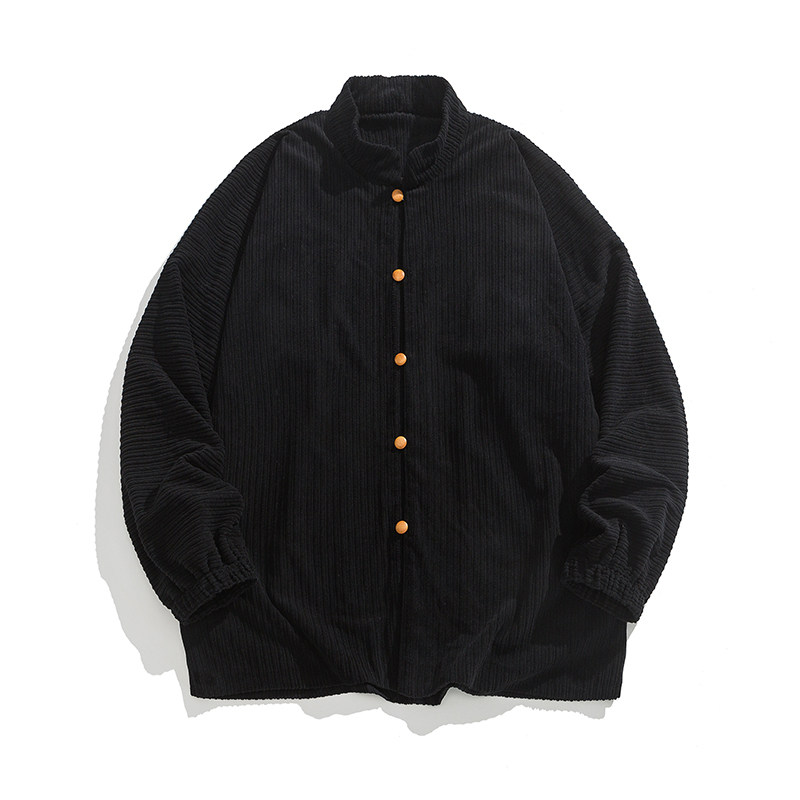 秋冬汉服唐装插袋复古条绒夹克风外套有大码JK61P95,男装夹克,电商B375