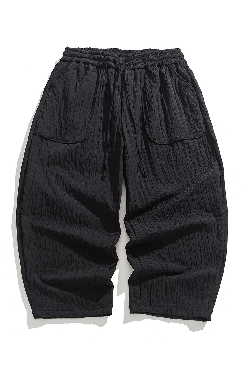 秋冬加绒加厚新中式棉裤纯色厚汉服搭配风棉裤K193P85,男装棉裤,电商B375