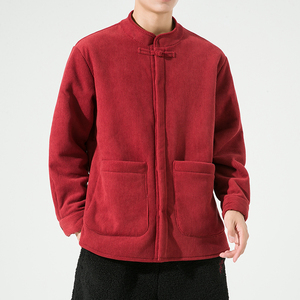 24年宽松加大码厚加绒布扣棉服风打底棉衣 JK37 P100图片