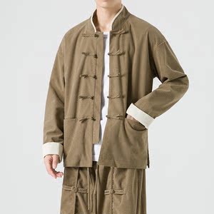 冬季厚立领撞色日系店主风布扣纯色风夹克外套 JK47 P100图片