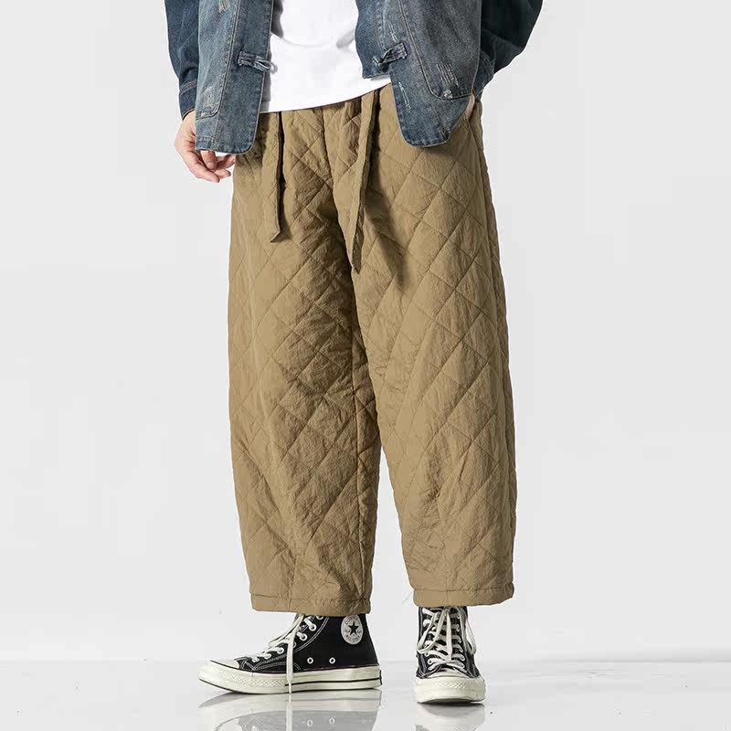 冬古风复古夹棉厚中式休闲裤汉服唐装搭配风棉裤K172P85,男装棉裤,电商B375