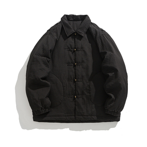 24年新中式布扣复古汉服平铺图实物图风棉衣 JK71 P130图片