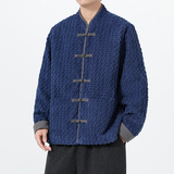秋冬日系唐装民族风灯芯绒布扣夹克汉服风外套JK81P115，男装民族服装，电商B375