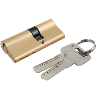 防盗门锁芯全铜纯铜大门入户门老式双面防撬家用弹子通用型AB锁心