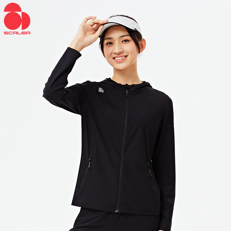 SCALER思凯乐户外春夏男女经编弹力夹克舒适防晒衣外套F2513160