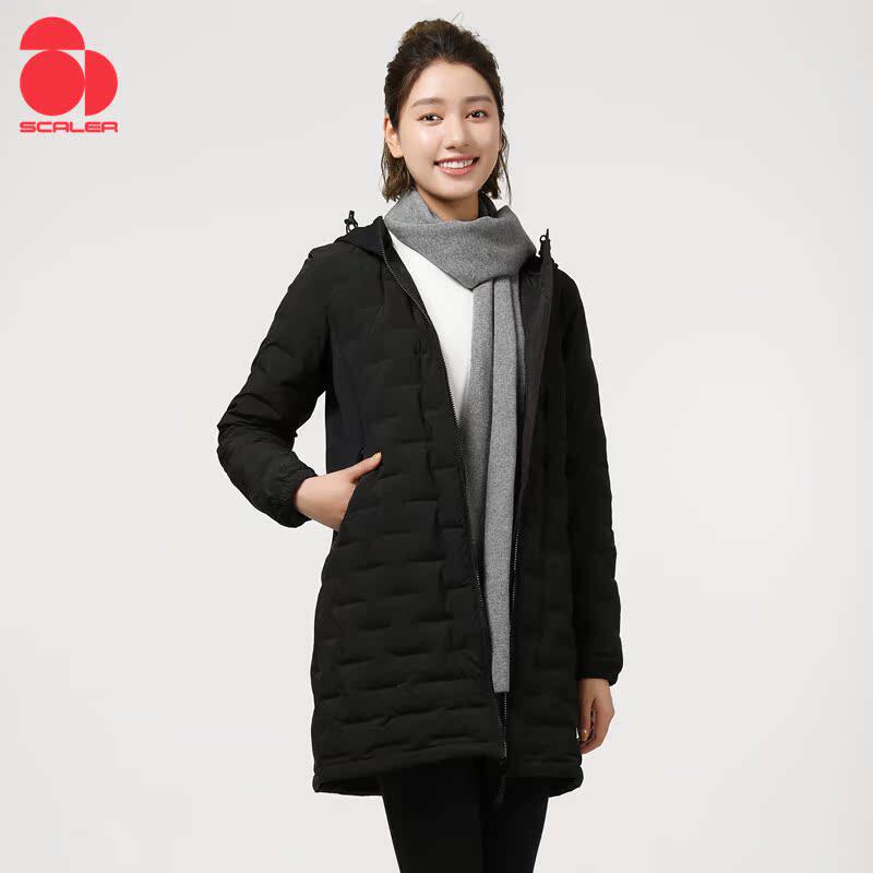 思凯乐SCALER女中长款时尚羽绒服修身排骨户外羽绒服F6102720