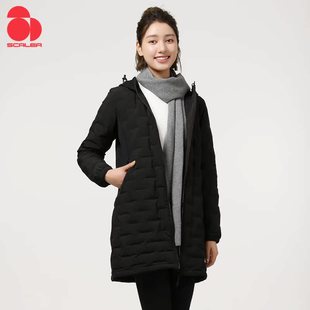 思凯乐SCALER女中长款时尚羽绒服修身排骨户外羽绒服F6102720