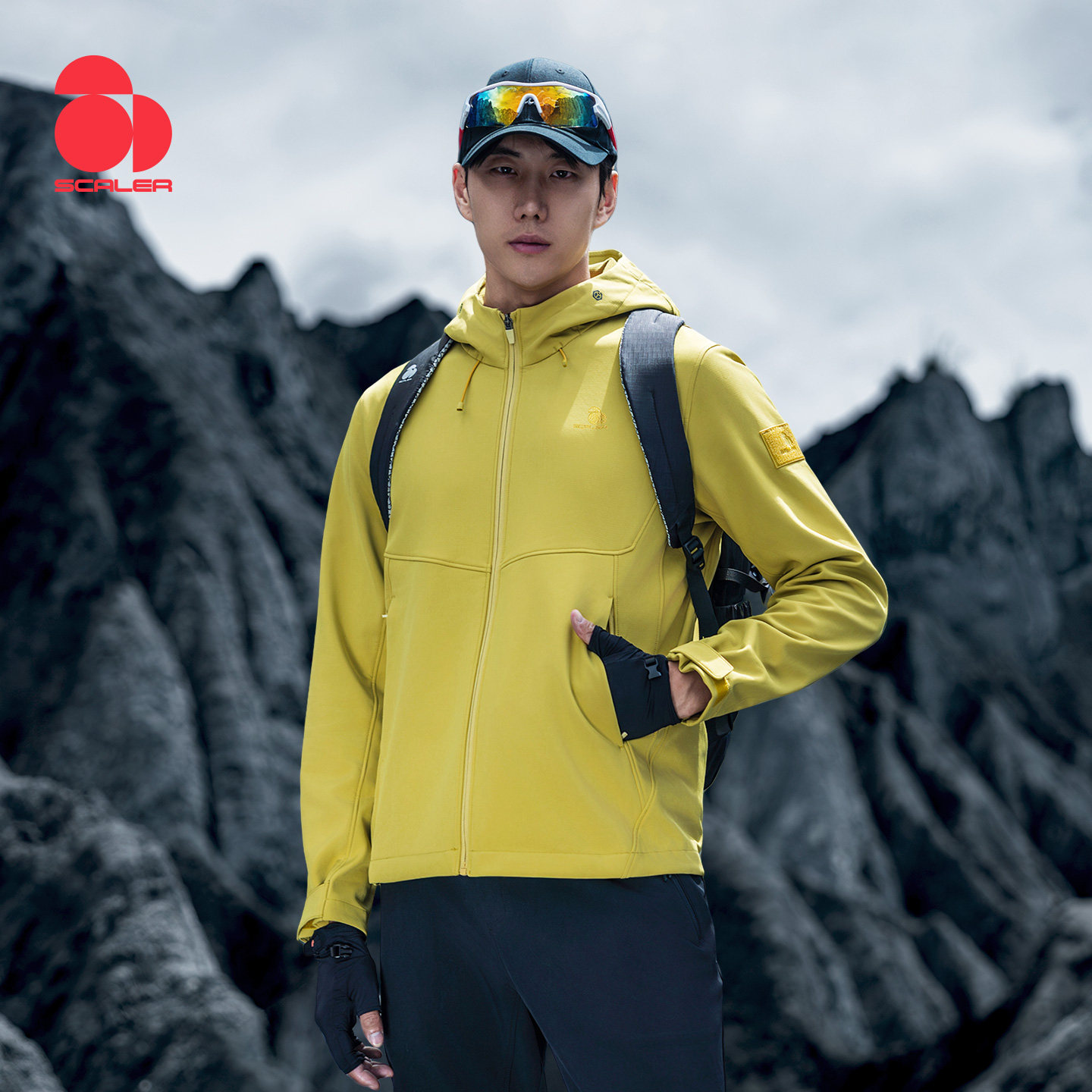 【破域】SCALER思凯乐户外软壳衣女男春季防风保暖开衫内胆登山服