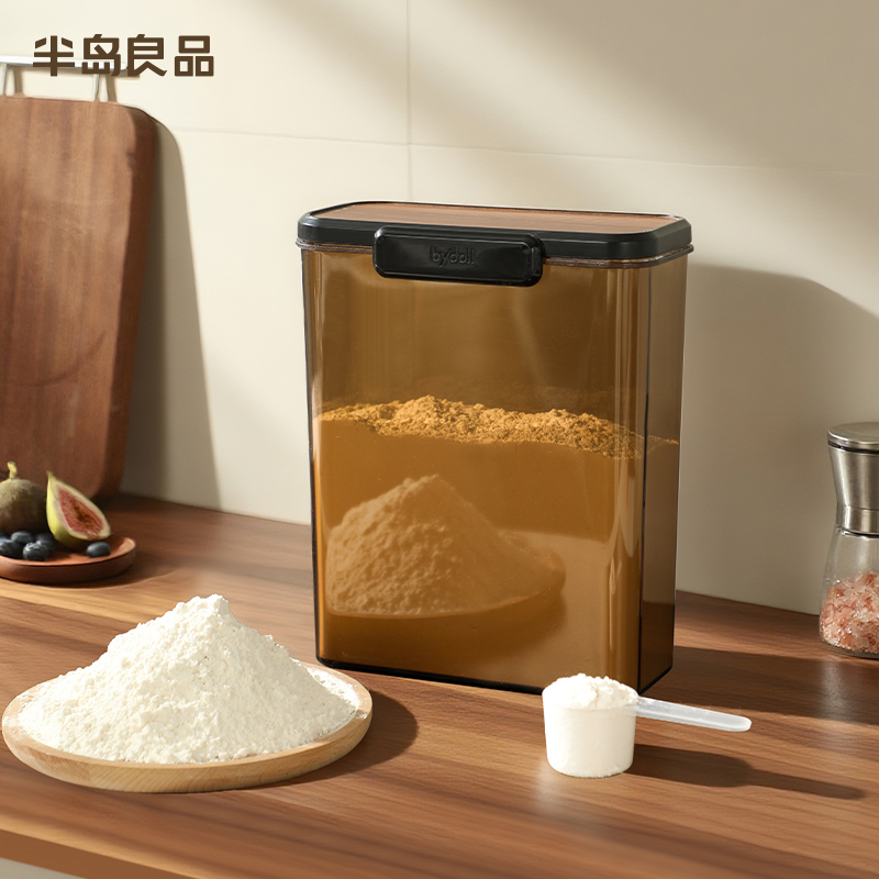 半岛良品面桶家用密封面粉食品级收纳装米面专用桶防虫防潮储存罐