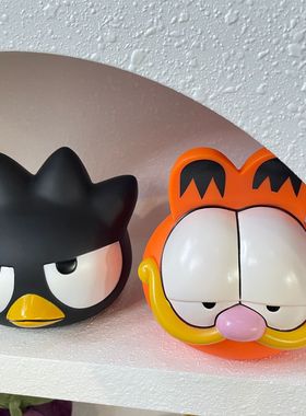 创意XO企鹅加菲猫存钱罐摆件