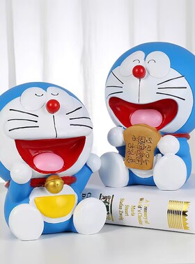 哆啦叮当KT猫搪胶防摔存钱罐摆件
