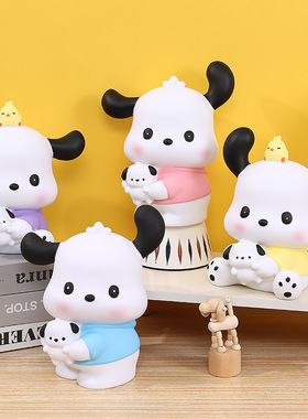 日系可爱斑点狗储蓄罐摆件