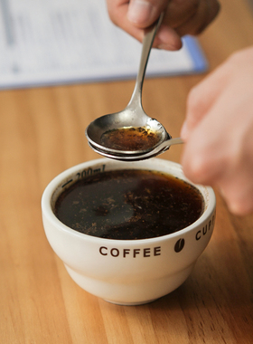 专业咖啡不锈钢304长柄杯测勺匙羹品鉴勺Cupping Spoon SCA可定制