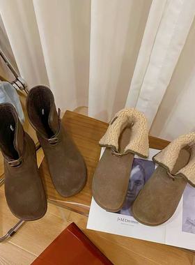 VK定制 韩版时尚真皮羊毛保暖雪地靴女8527-118