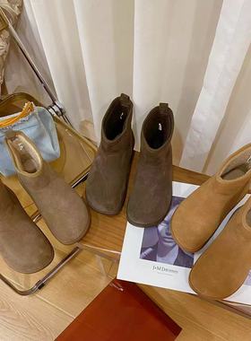 VK定制 韩版时尚真皮羊毛保暖雪地靴女8527-116