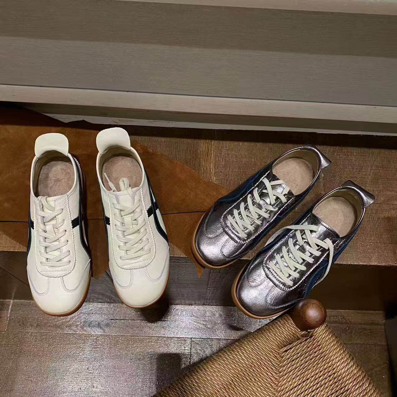 VK定制 韩版真皮时尚休闲运动鞋女MZ580R/MZ580-1R,女鞋,时尚休闲鞋,淘宝优惠券,粉丝福利购,淘宝优惠卷