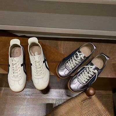 韩版真皮时尚休闲运动鞋女