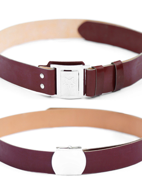 65式军装红色腰带老式裤腰带cs学生军训外腰带演出活动皮带武装带